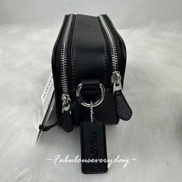 COACH Men's Wyatt Crossbody Bag In Signature Denim/Silver/Black CAJ35 NWT - Picture 3 of 11